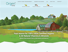 Tablet Screenshot of orgenfamily.com
